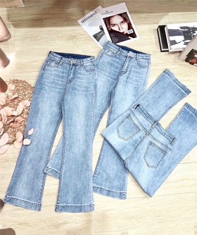 QUẦN JEANS GIÃN ỐNG LOE