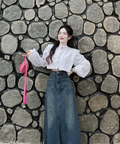 CHÂN VÁY JEANS
